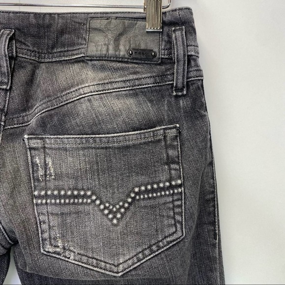 Diesel Matic Stretch Jeans Size 25 x 30 008YP Distressed Black Denim Slim Leg - Picture 4 of 10